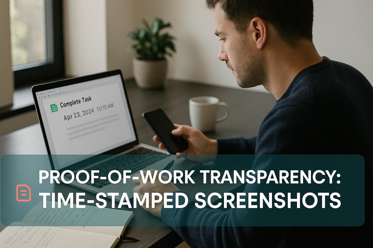 Proof-of-Work Transparency: Time-Stamped Screenshots