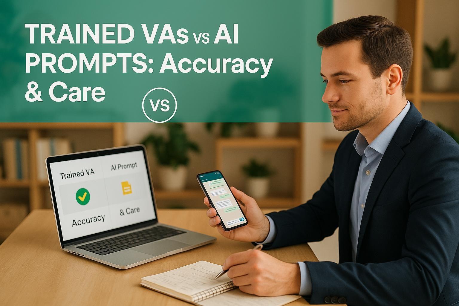 Trained VAs vs AI Prompts: Accuracy & Care
