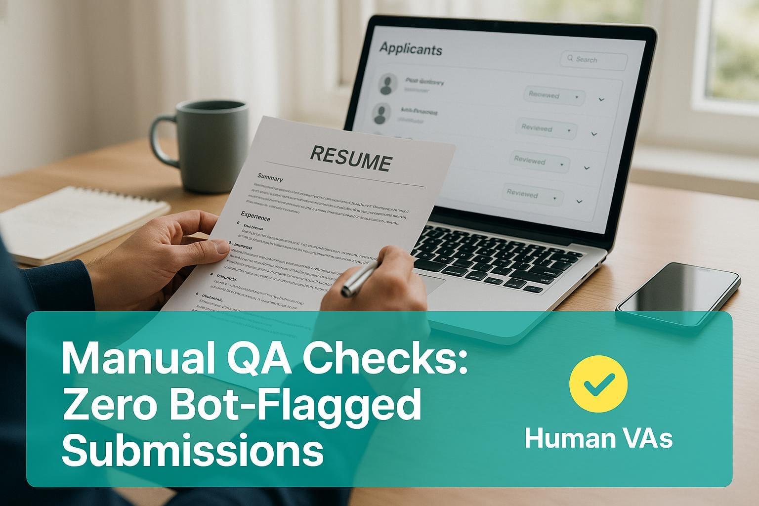 Manual QA Checks: Zero Bot-Flagged Submissions