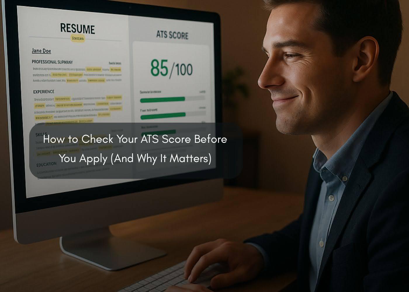 How to Check Your ATS Score Before You Apply (And Why It Matters)