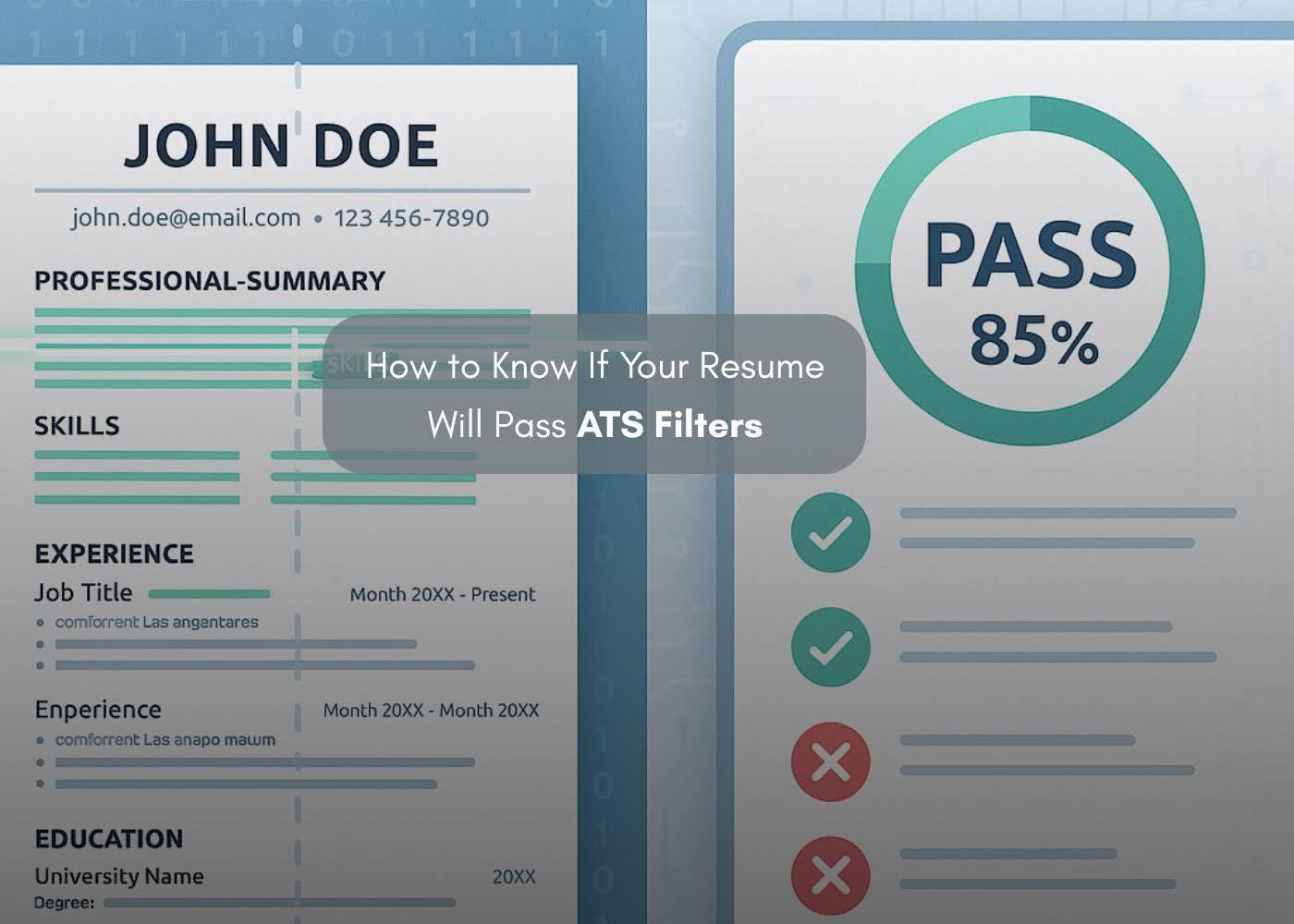 How to Know If Your Resume Will Pass ATS Filters