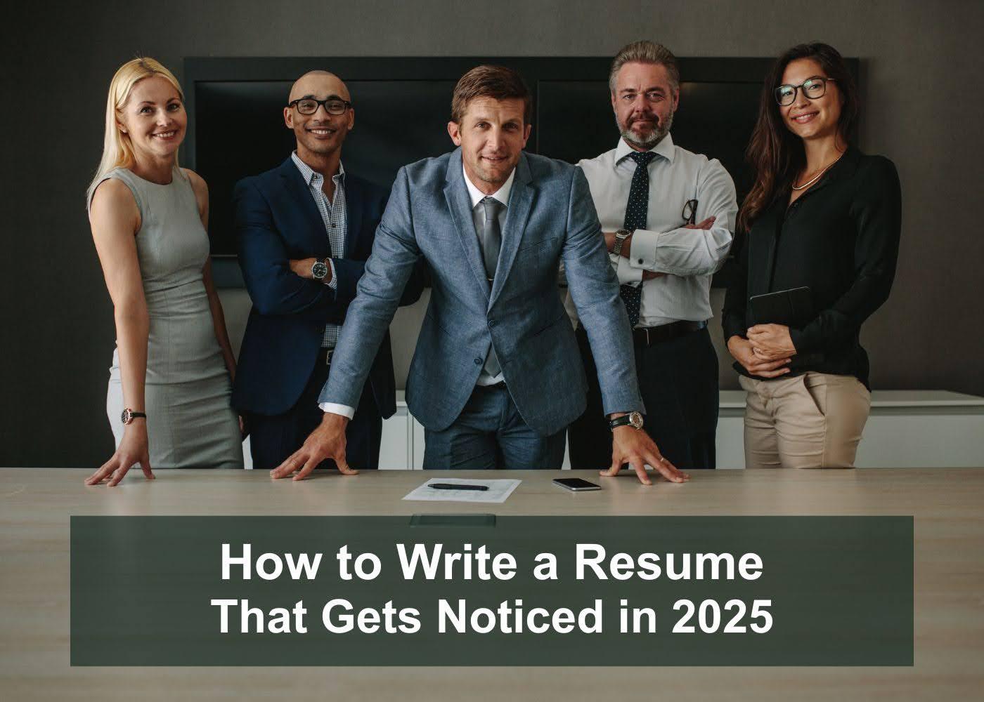 How to Write a Resume That Gets Noticed in 2025