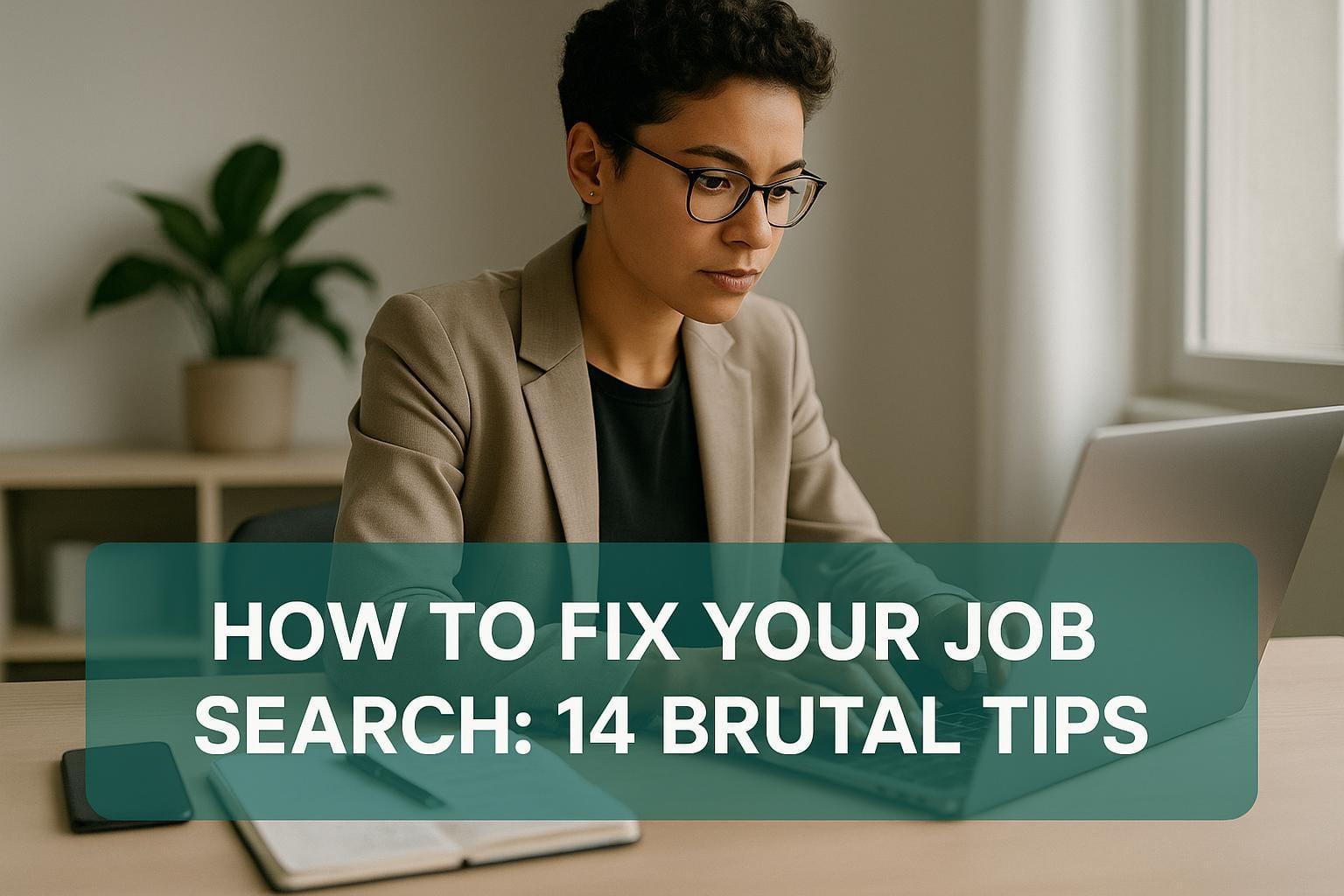 How to Fix Your Job Search: 14 Brutal Tips