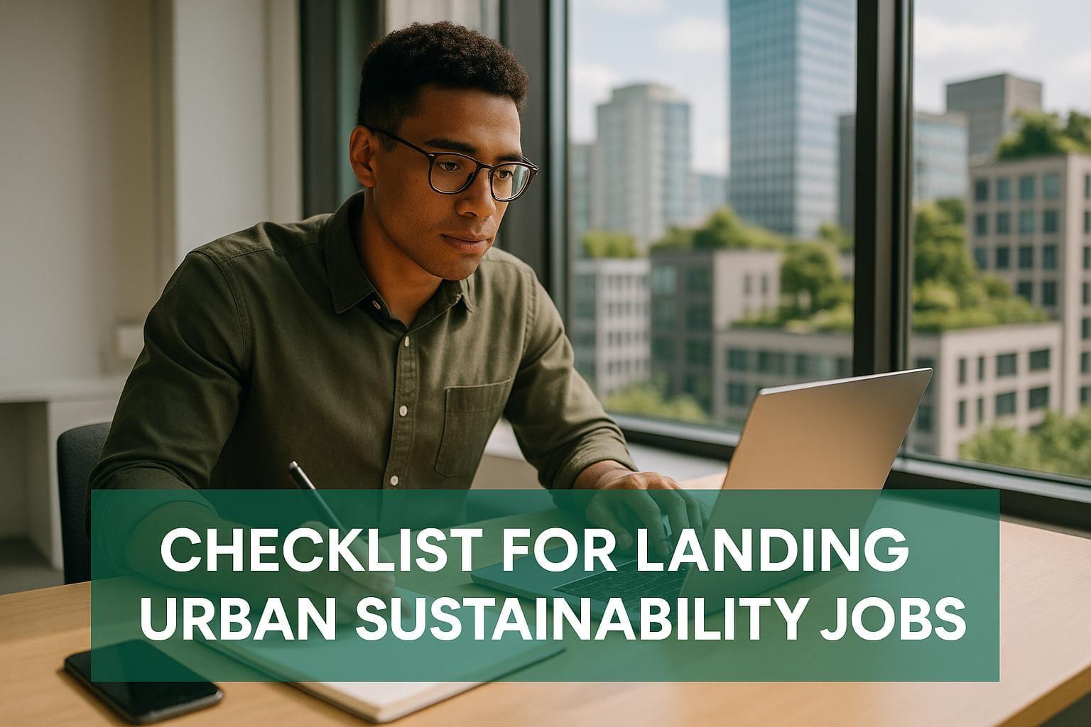 Checklist For Landing Urban Sustainability Jobs