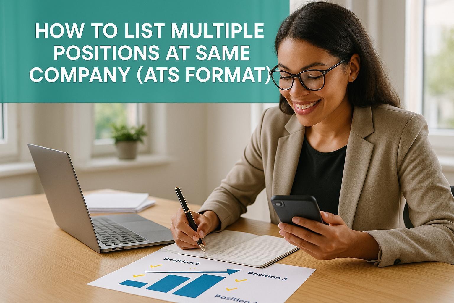 How to List Multiple Positions at Same Company (ATS Format)