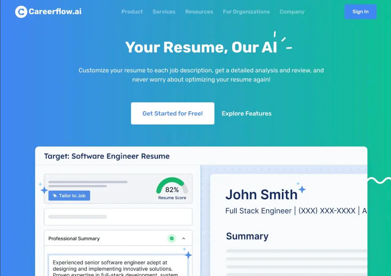 Careerflow Resume Builder