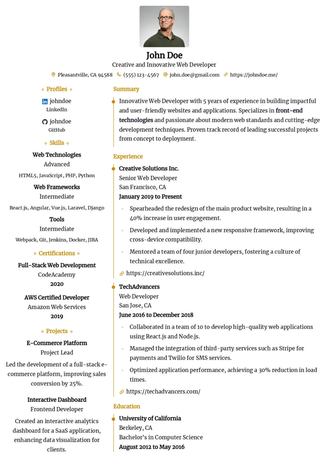 Azurill resume template